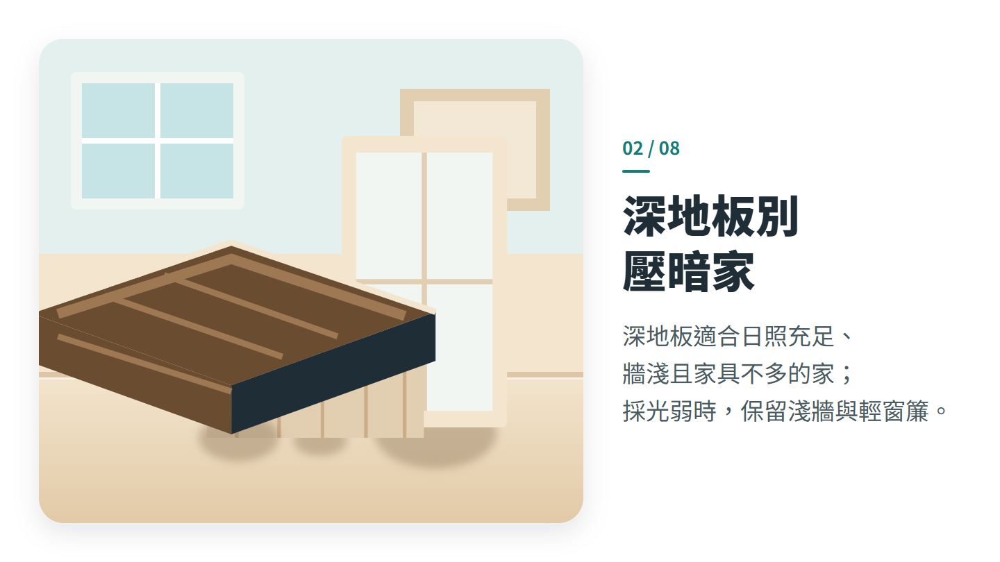 深地板別 壓暗家