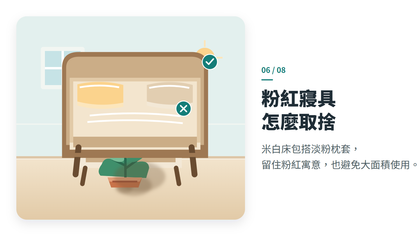 粉紅寢具 怎麼取捨