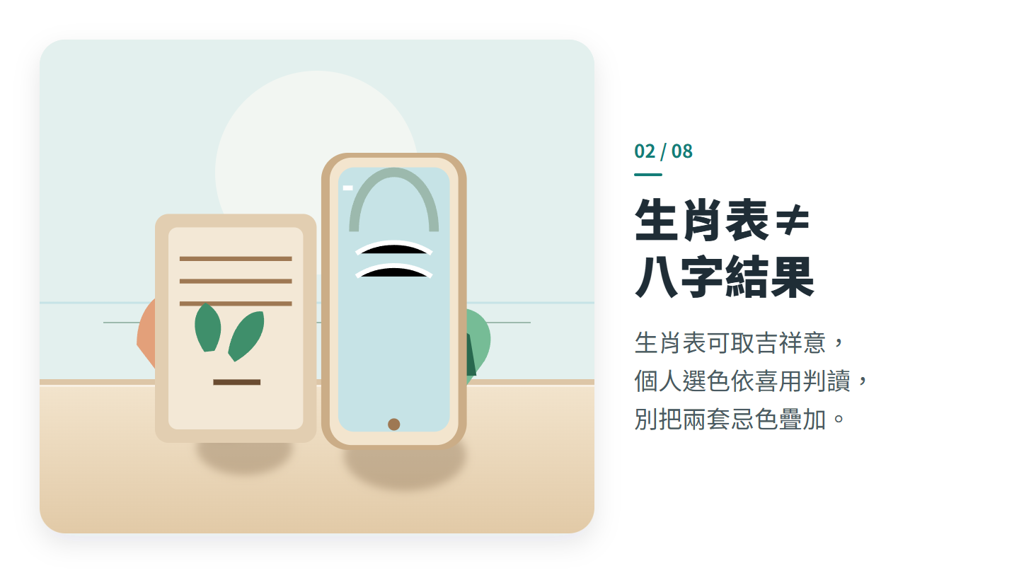 生肖表≠ 八字結果