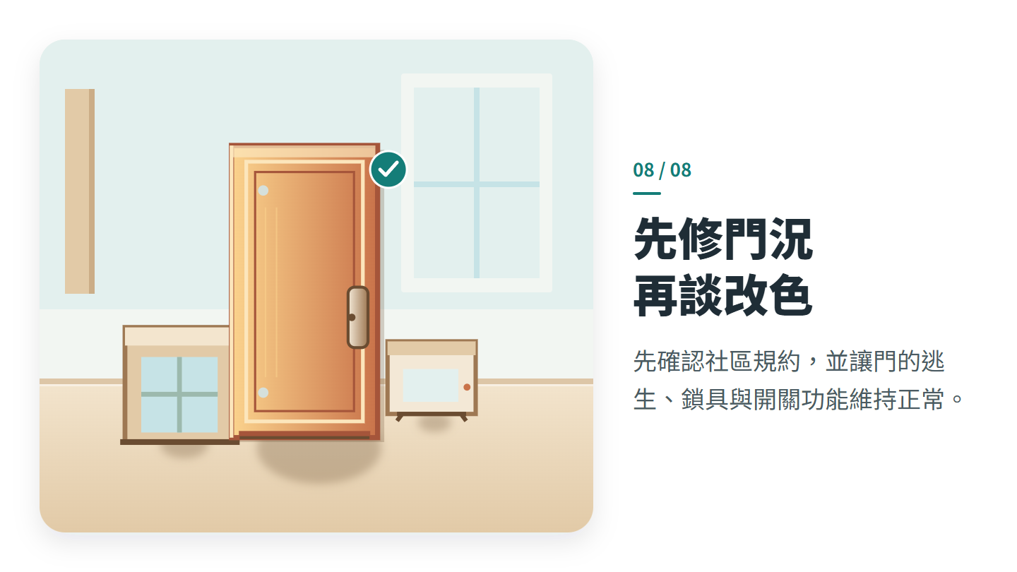 先修門況 再談改色