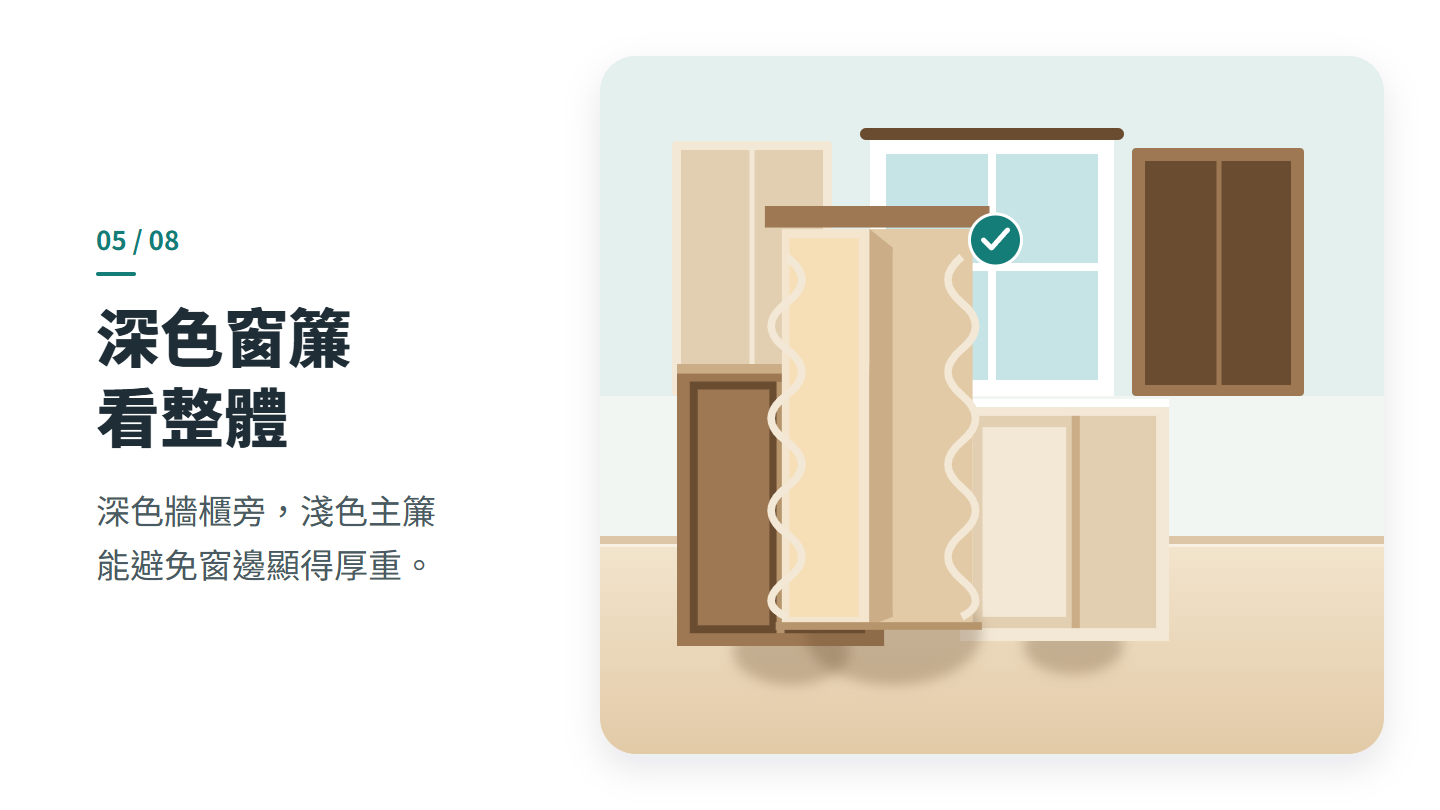 深色窗簾 看整體